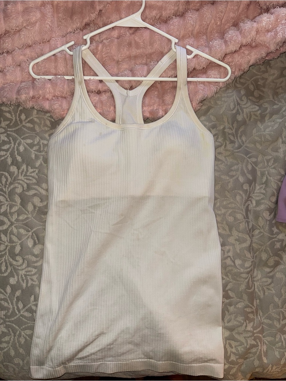 lululemon athletica Ribbed Racerback Tank — White
